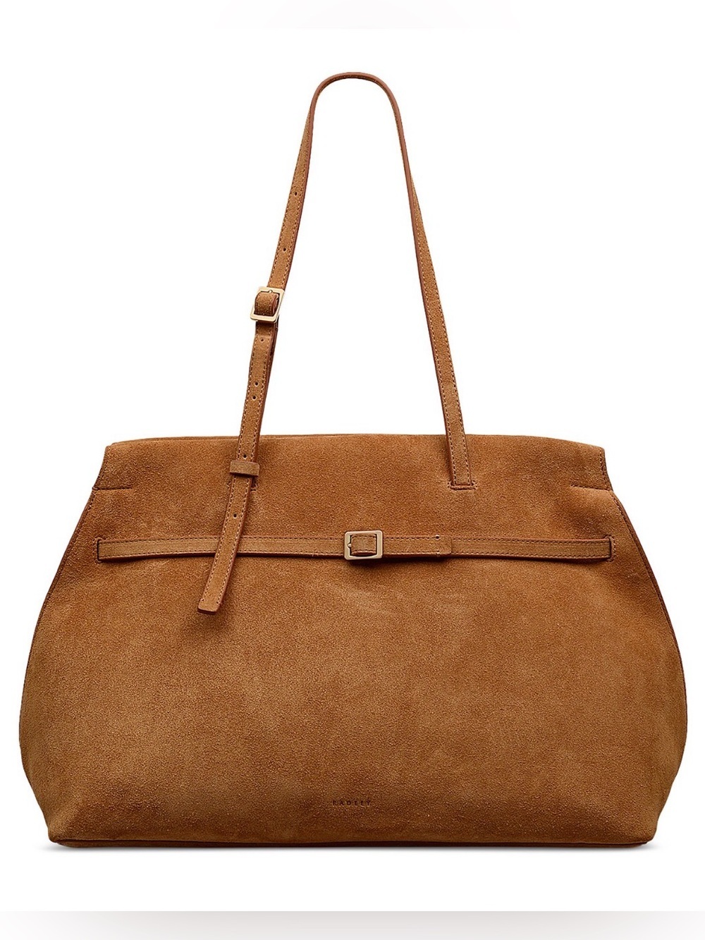 Radley London The Christina Large Suede Zip Top Shoulder Bag